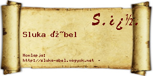 Sluka Ábel névjegykártya
