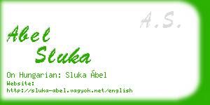 abel sluka business card